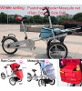 Folding Bike Cycling 16 Inch Men's / Women‘s / Unisex kids Double Disc Brake Ordinary Folding Ordinary/Standard Steel Red / Yellow / Blue  