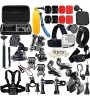 44in1Gopro Accessories Set Helmet Harness Chest Belt Mount Strap Monopod For Go pro Hero 4 3+2 xiaomi yi action camera  