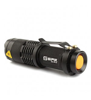 LED Flashlight / Torch FX SK68 1-Mode CREE XR-E Q5 (200LM, 1xAA/1x14500, Black)    