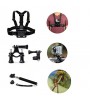 42 in 1 Outdoor Sports Accessories Kit for GoPro Hero 4s 4 3+ 3 2 1 Black Silver with Large Bag  