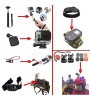 44in1Gopro Accessories Set Helmet Harness Chest Belt Mount Strap Monopod For Go pro Hero 4 3+2 xiaomi yi action camera  