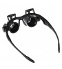 DYS Glasses Type 10x 15x 20x 25x(15mm) wit LED-Licht Watch Repair Magnifier NO 9892GJ Black  