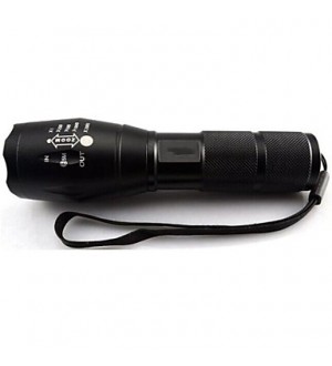 Cree XM-L T6 LED 2000 Lumens Zoomable Flashlight Torch Powered by AAA or 18650 Battery  