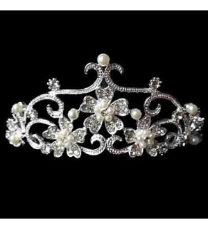 Alloy/Imitation Pearl/Rhinestone Tiaras Wedding/Party/Daily Headpieces/Hairjewelry 1pc  