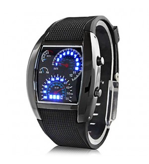 Men‘s Watch Sports Speedometer Style LED Digital Wrist Watch Cool Watch Unique Watch Fashion Watch  