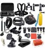 42 in 1 Outdoor Sports Accessories Kit for GoPro Hero 4s 4 3+ 3 2 1 Black Silver with Large Bag  