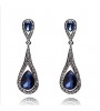 Fashion Women Zircon Earrings 10KT White Gold Filled Dangle Drop Party Earring Luxury Design brincos  