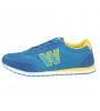 Blue/Black/Green Wearproof Rubber Running Shoes for Men  