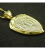 18K Real Gold Plated Allah Muslim Shield Pendant Necklace  