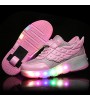 LED Shoes Girls' Shoes / Casual Roller Skate Shoes / Fashion Sneakers Pink / Black and Red / Black and White  