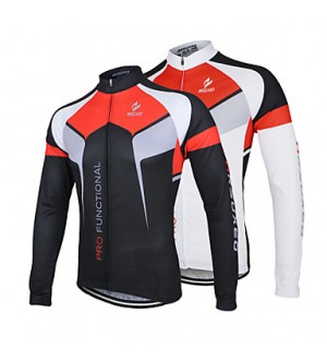 ARSUXEO Bike/Cycling Jersey / Jacket / Tops Men's Long SleeveBreathable / Quick Dry / Front Zipper / Anatomic Design / Antistatic /  