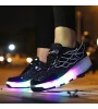 LED Shoes Girls' Shoes / Casual Roller Skate Shoes / Fashion Sneakers Pink / Black and Red / Black and White  