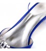 Women's Spring / Summer / Fall / Winter Peep Toe Satin Wedding / Party & Evening Kitten Heel RhinestoneBlack / Blue / Pink / Ivory /  