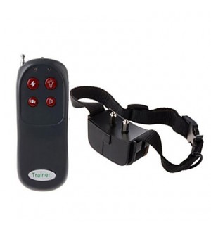 Dog Training Collar Remote Control  Electronic Shock Bark Control Collar Trainer for Dog - Black  