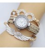 Women‘s Watch Crystal Wing Infinity Leather Weave Band Cool Watches Unique Watches Fashion Watch  