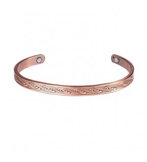 Rainso® Copper bangle Healing Magnetic For Men Or Women 6.5&quot;-7.5&quot; Jewelry  