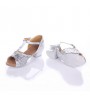 Non Customizable Women's/Kids' Dance Shoes Latin / Ballroom Sparkling Glitter Chunky Heel 3.5cm Heel Height Silver/Gold  