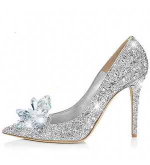 2016 New Arrivals Women's Shoes Best Seller Synthetic/Glitter Stiletto Heel Heels/Pointed Toe Pumps/Heels Wedding/Party & Evening/Dress Silver  