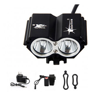 Bike Lights / Headlamps LED 4 Mode 5000 Lumens Waterproof / Rechargeable / Emergency Cree XM-L T6 Cycling Black Aluminum alloy  