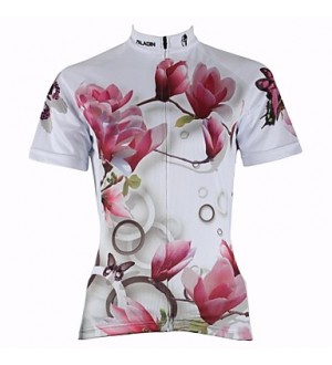 PALADIN Bike/Cycling Jersey / Tops Women's Short Sleeve Breathable / Ultraviolet Resistant / Quick Dry 100% Polyester Floral / Botanical  