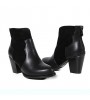 Women's Shoes Fleece Chunky Heel Riding Boots / Round Toe Boots Office & Career / Dress Black / Brown / Gray  