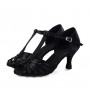 Customizable Women's Dance Shoes Latin Leatherette Flared Heel  