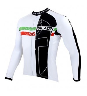 PALADIN Bike/Cycling Jersey / Tops Men's Long Sleeve Breathable / Ultraviolet Resistant / Quick Dry / Thermal / Warm 100% Polyester  