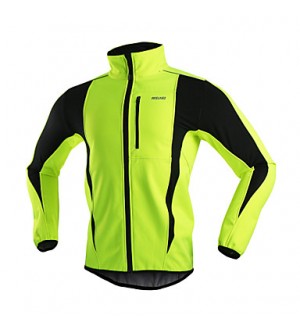 ARSUXEO Bike/Cycling Jacket / Fleece Jackets / Tops Men's Long SleeveBreathable / Anatomic Design / Windproof / Back Pocket / Reflective  