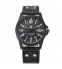 Fashion Leisure Men‘s Watch Calendar Leather Black Brown Band Wrist Watch Cool Watch Unique Watch  