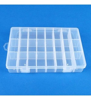 24 Transparent plastics Jewelry  Display Storage Pack Box(1PC)  