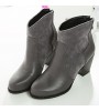 Women's Shoes Fleece Chunky Heel Riding Boots / Round Toe Boots Office & Career / Dress Black / Brown / Gray  