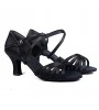 Customizable Women's Dance Shoes for Latin/Salsa in Black  