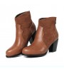 Women's Shoes Fleece Chunky Heel Riding Boots / Round Toe Boots Office & Career / Dress Black / Brown / Gray  