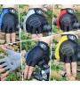 Cycling Gloves Fingerless Breathable Silicone Gel Cushioning Half Finger Gloves  