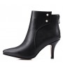 Women's Shoes Stiletto Heel Fashion Boots / Pointed Toe Boots Office & Career / Party & Evening / Dress Black / Beige  