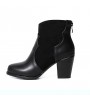 Women's Shoes Fleece Chunky Heel Riding Boots / Round Toe Boots Office & Career / Dress Black / Brown / Gray  