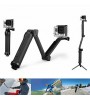 Super Multi-function 3-way Mount Monopod Tripod Grip for GoPro Hero4 /Hero3 + /3 /SJ 5000/4000   