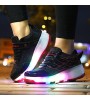 LED Shoes Girls' Shoes / Casual Roller Skate Shoes / Fashion Sneakers Pink / Black and Red / Black and White  