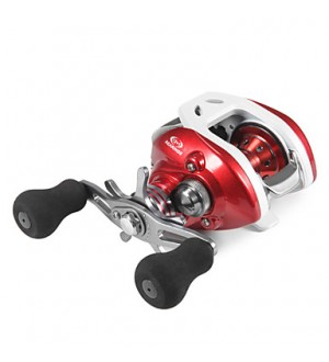 Super Casting Low Profile 12+1 BB Baitcasting Fishing Reel (Red)  