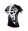 Wosawe Bike/Cycling Jersey / Tops Unisex Short Sleeve Breathable / Quick Dry / Back Pocket / Sweat-wicking Polyester Skulls BlackS / M /  