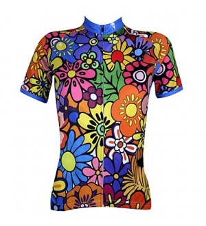 PALADIN Bike/Cycling Jersey / Tops Women's Short Sleeve Breathable / Ultraviolet Resistant / Quick Dry 100% Polyester Floral / Botanical  